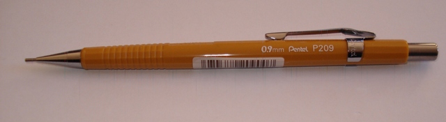 Pentel P209 0.9mm Auto Drafting Pencil Mustard.